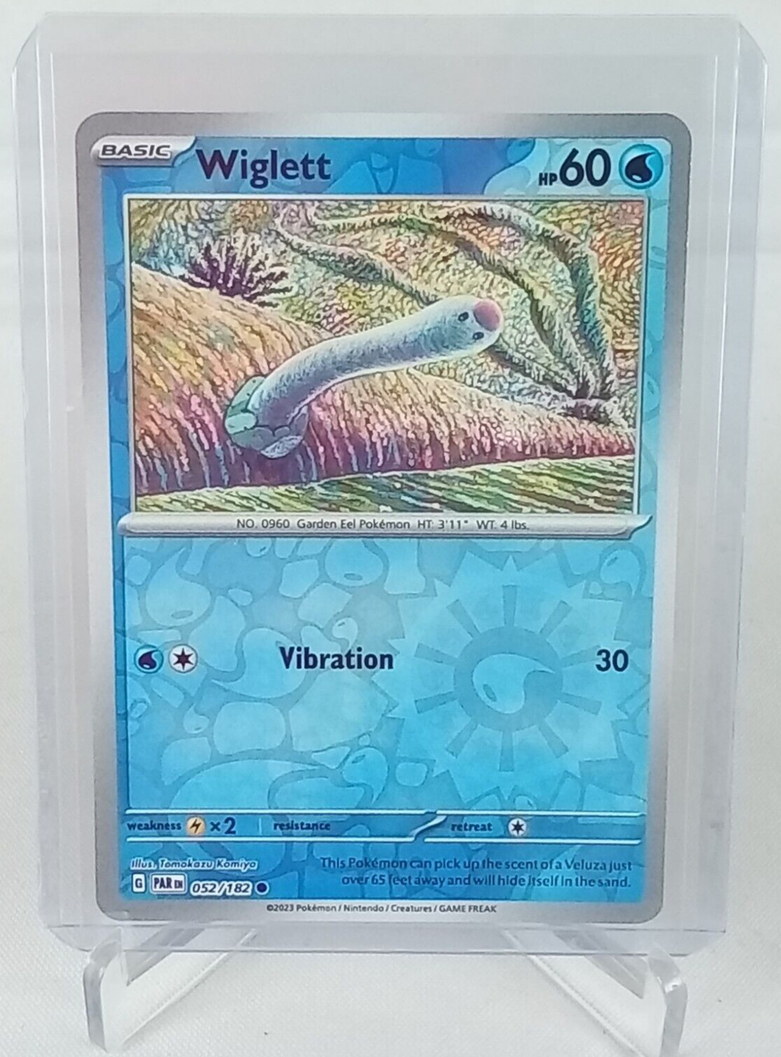Wiglett 52/182 Reverse Holo Pokémon Card 2023