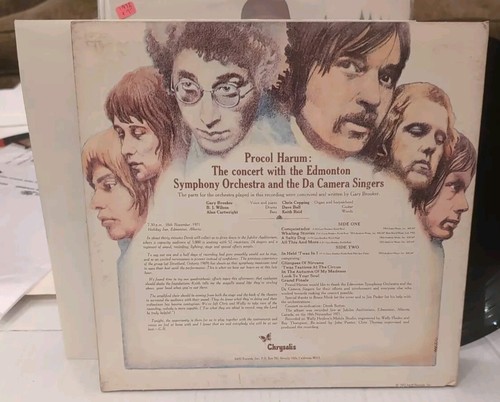 NM- Vinyl PROCOL HARUM – Live In Concert With Edmonton Symphony 1973 1st US LP - Picture 3 of 7