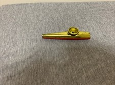 Vintage Metal Red  Gold Kazoo Small Musical Instrument
