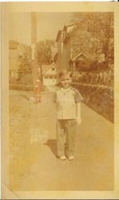 40's 50's Boy FOUND PHOTO Color FREE SHIPPING Original Portrait VINTAGE 010 10 X