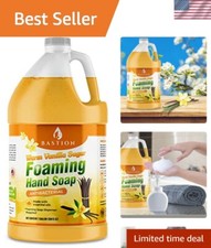 Essential Oil Foaming Hand Wash Refill - Warm Vanilla 128 oz for Home & Office 0.35 per fl oz