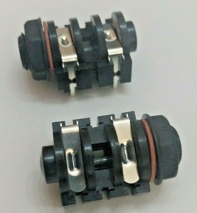 Two Off 6 35mm 1 4 Pcb Mounting Mono Jack Socket Audio Connector With Nut Ebay