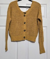Moon Madison mustard color knit sweater
