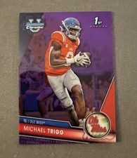 2023 Bowman University Chrome #128 Michael Trigg 1st Purple Refractor 195/399