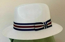 New Stetson Mens Fedora Safari Hat * 1 L * Panama Style Sun Shady Golf Fish Hike