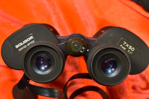 SOLIGOR COATED OPTICS 7X50 FIELD 7.1° 7119 BINOCULAR FERNGLAS FINE CONDITION - Foto 5 di 11