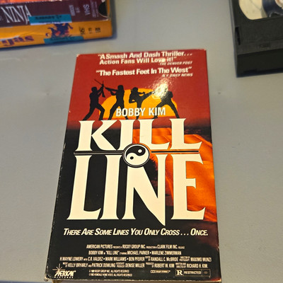 Hemdale Home Video Kill Line VHS NTSC R 1991 Bobby Kim Richard H. Kim