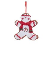 Kurt Adler Gingerbread Theme Boy Christmas Ornament Non Edible 4.5"