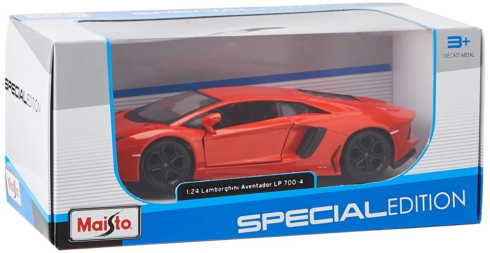 Lamborghini Avetador LP700-4 Coupè Orange/Arancio Die Cast 1/24 Maisto #31210 - Immagine 2 di 3