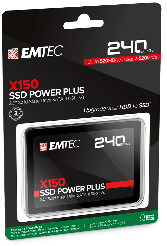 EMTEC SSD 2TB 480GB 240GB 120GB X150 2.5'' internal Solid State Drive SATA Lot - Image 3 of 4