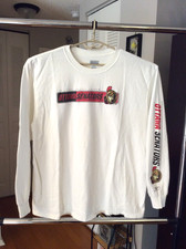 Ottawa Senators White Long Sleeve Shirt Adult Extra Large XL Reebok