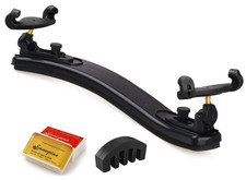 Adjustable Violin Shoulder Rest 4/4 3/4 Size w/Soft Eva Foam Mute Rison Included