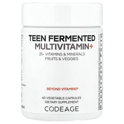 Teen Fermented Multivitamin+, 60 Vegetable Capsules