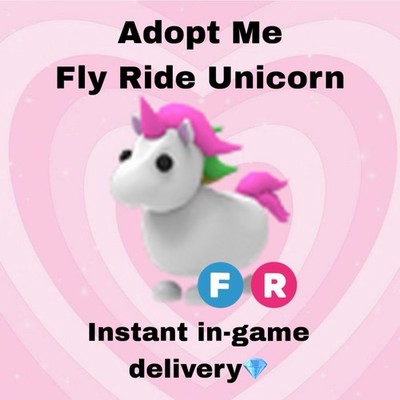Adopt Me Pets FR Unicorn (Fly Ride) Pet - SAME DAY DELIVERY!