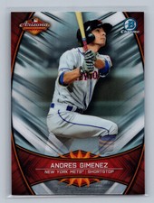 2019 Bowman Chrome #AFL-AG Andres Gimenez 2018 Arizona Fall League Fall-Stars