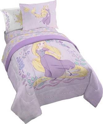 Disney Princess Rapunzel 5 Piece Twin Comforter Set Franco Kids Sheets Pillow