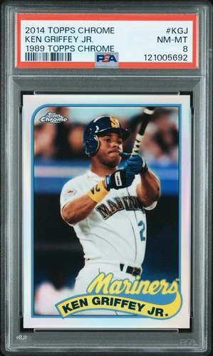 2014 Topps Chrome 1989 TOPPS CHROME Ken Griffey Jr #89TC-KGJ PSA 8 MARINERS HOF