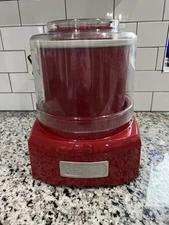 Cuisinart ICE-21R Red 1.5 QT Frozen Yogurt-Ice Cream & Sorbet Maker Tested Works