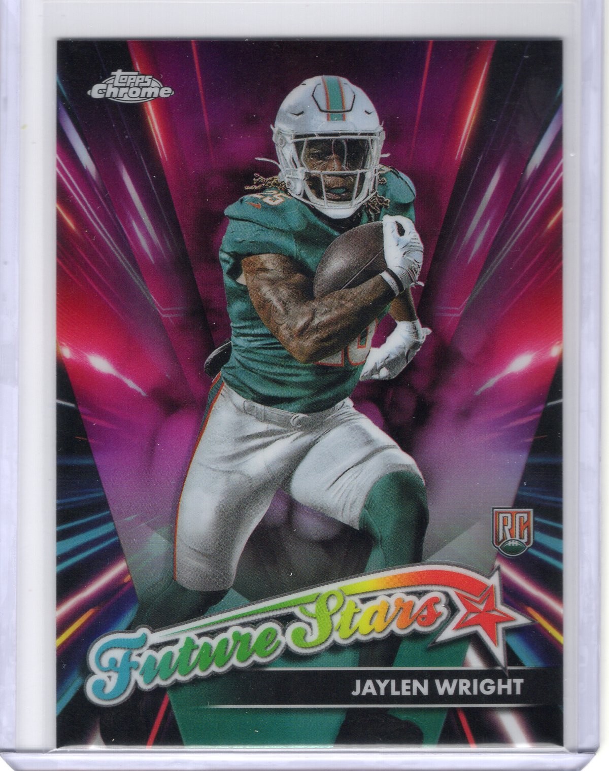 2024 Topps Chrome #FS-21 Jaylen Wright Future Stars Pink Refractor