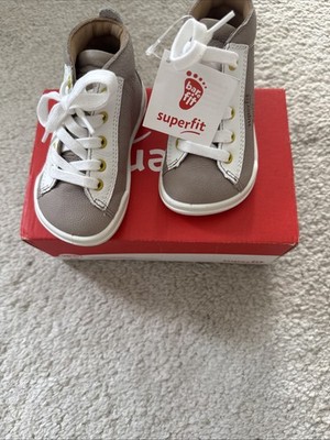 Superfit Lauflernschuhe Leder   Unisex Gr. 20  Beige/ Weiß 