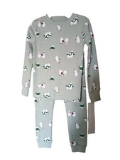 Carter  s Girls 2 Piece Pajamas snowmen thermal New Size 4