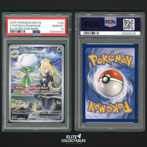 Cynthia's Roserade 184/182  - PSA 10 (Destined Rivals)