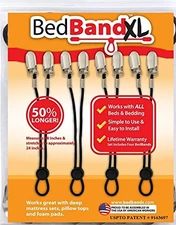 USA-Made Bed Sheet Holder Strap: 50% Longer, Smooth Fit, Sleep Better