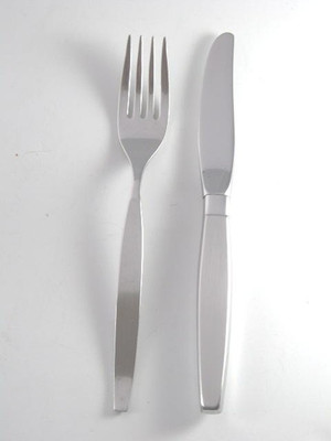 Oneida Community Stainless Frostfire Youth Fork and Youth Knife New