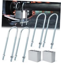 Universal Leaf Spring Lowering Block Kit, Heavy Duty Steel Lowering 4 INCH