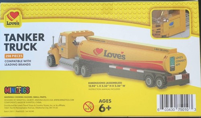 #ad #ad Love’s Tank Tanker Truck Travel Stop Minizfigz Building Blocks Play Set Lego $46.00