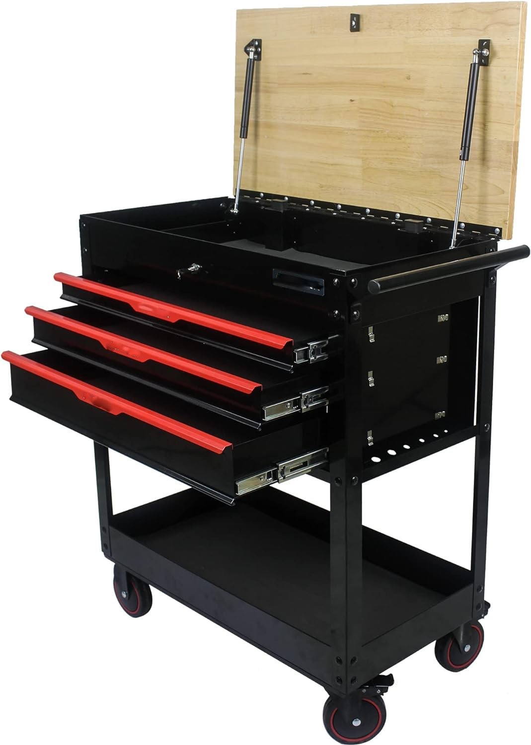 3 Drawer Tool Storage Cabinet, Rolling Tool Cart, Lockable Rolling Tool Chest...