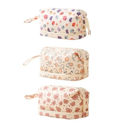Fashion Large Makeup Bag Double Layer Aesthetic Cosmetic Pouches for Women