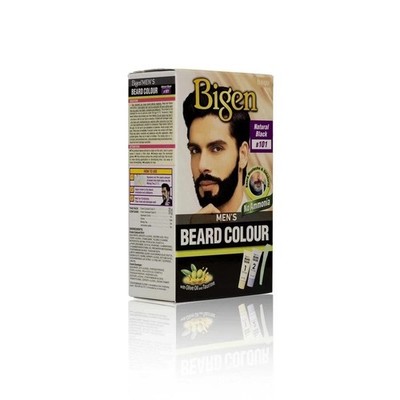 Bigen Herren Bartfarbe Natural Black B101, 40g