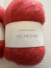 2 Skeins Twinkle Handknits Kid Mohair Wool Yarn 310 yds each Coral