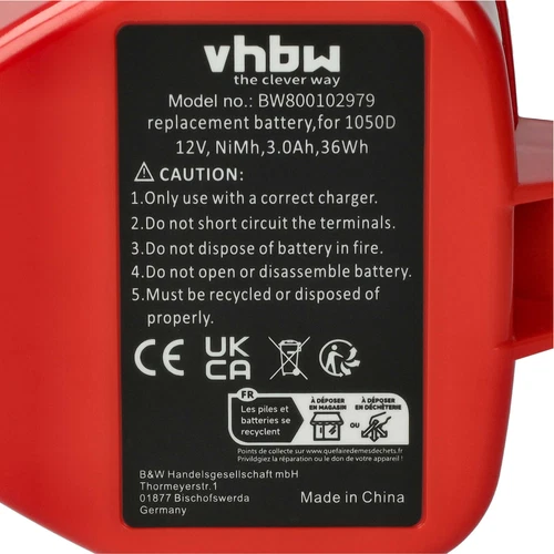 2x Akku 3Ah 12V für Makita 6980FDWDE 8270D 8270DWAE 8270DWALE 6980FDZ 8270DWE - Bild 5 von 9