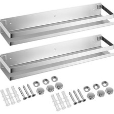 2 Pack Rustproof Stainless Steel Shower 19.6" Bathroom Floating Shelves2731
