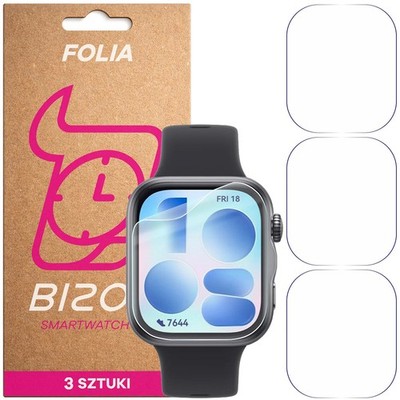 3x Schutzfolie für Huawei Watch Fit 5 Bizon Displayschutzfolie Folie Film