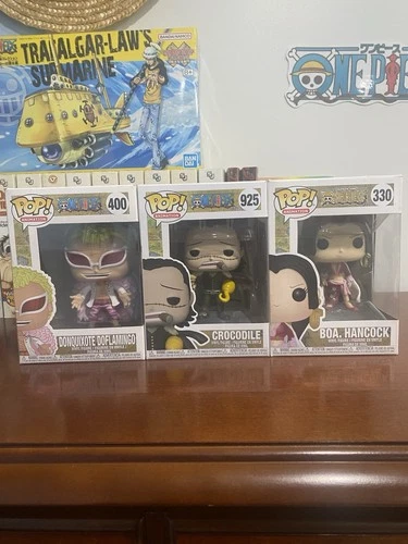 Funko Pop!: One Piece - Donquixote Doflamingo #400, Crocodile #925, Boa Hancock…
