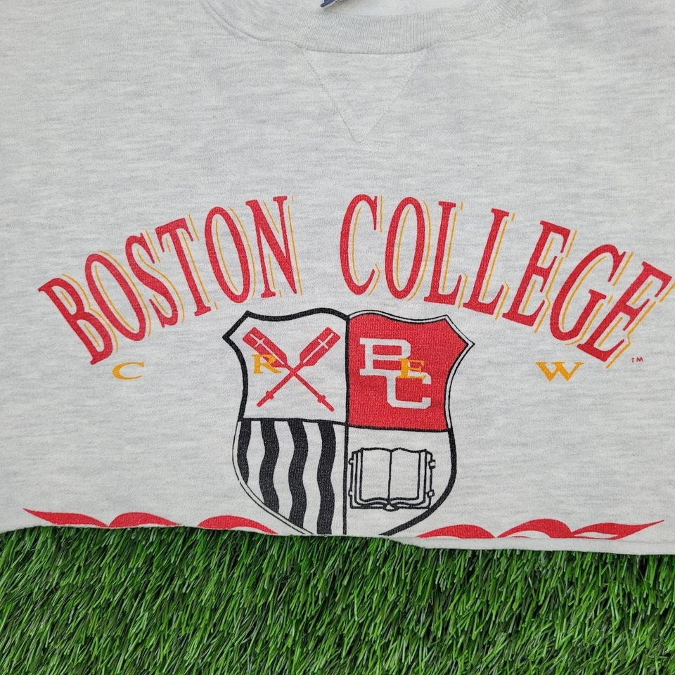 Sudadera corta Champion vintage para mujer XL 24x13 Boston-College Foto 3 de 4