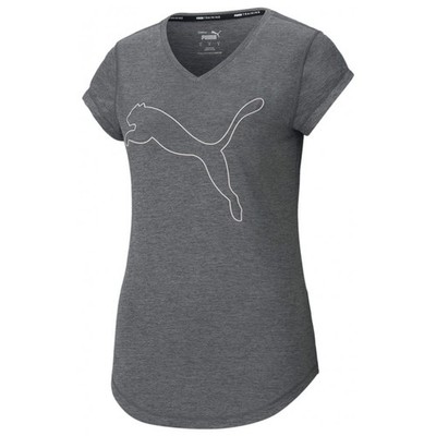 Puma Damen T-Shirt Train Favorite Heather Cat Tee 
