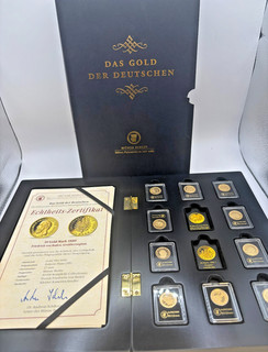 The gold of the Germans gold coins collection coin Berlin collector's set