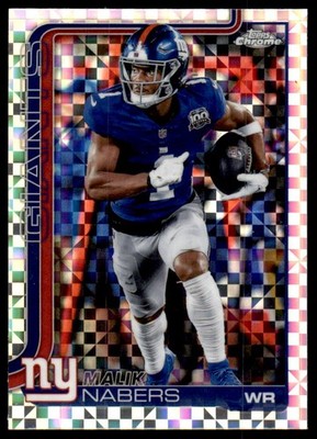 2025 Topps Chrome #225 Malik Nabers X-Fractor
