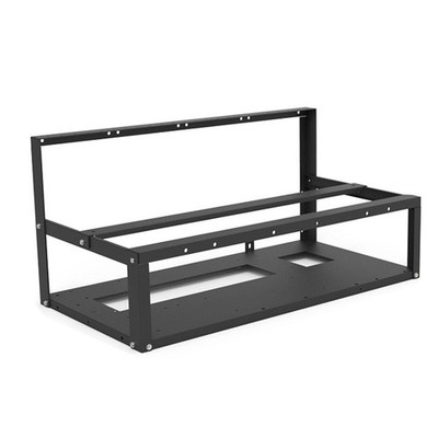 Mrisata Mining Rig Frame, Steel Open Air Miner Frame Case Up Black