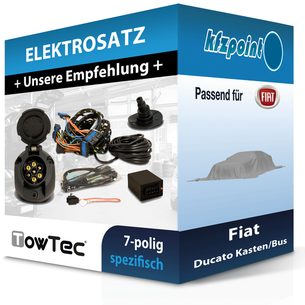 für Fiat Ducato Kasten/Bus 06- Towtec E-Satz 7Polig Fahrzeugspezifisch NEU-image
