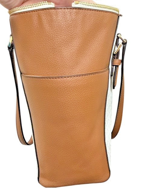 Michael Kors Charlotte Large Top Zip Tote Vanilla Signature Shoulder Bag thumbnail 8