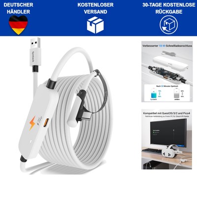 VR Link Kabel 5M Ladefunktion USB 3.0 A-C kompatibel Meta Quest 3 2