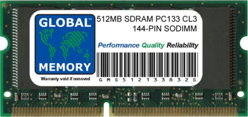 Barrette Mémoire RAM 512 Mo SDRAM PC133 - Neuf, Générique, Pour Vieux PC Ou Serveurs