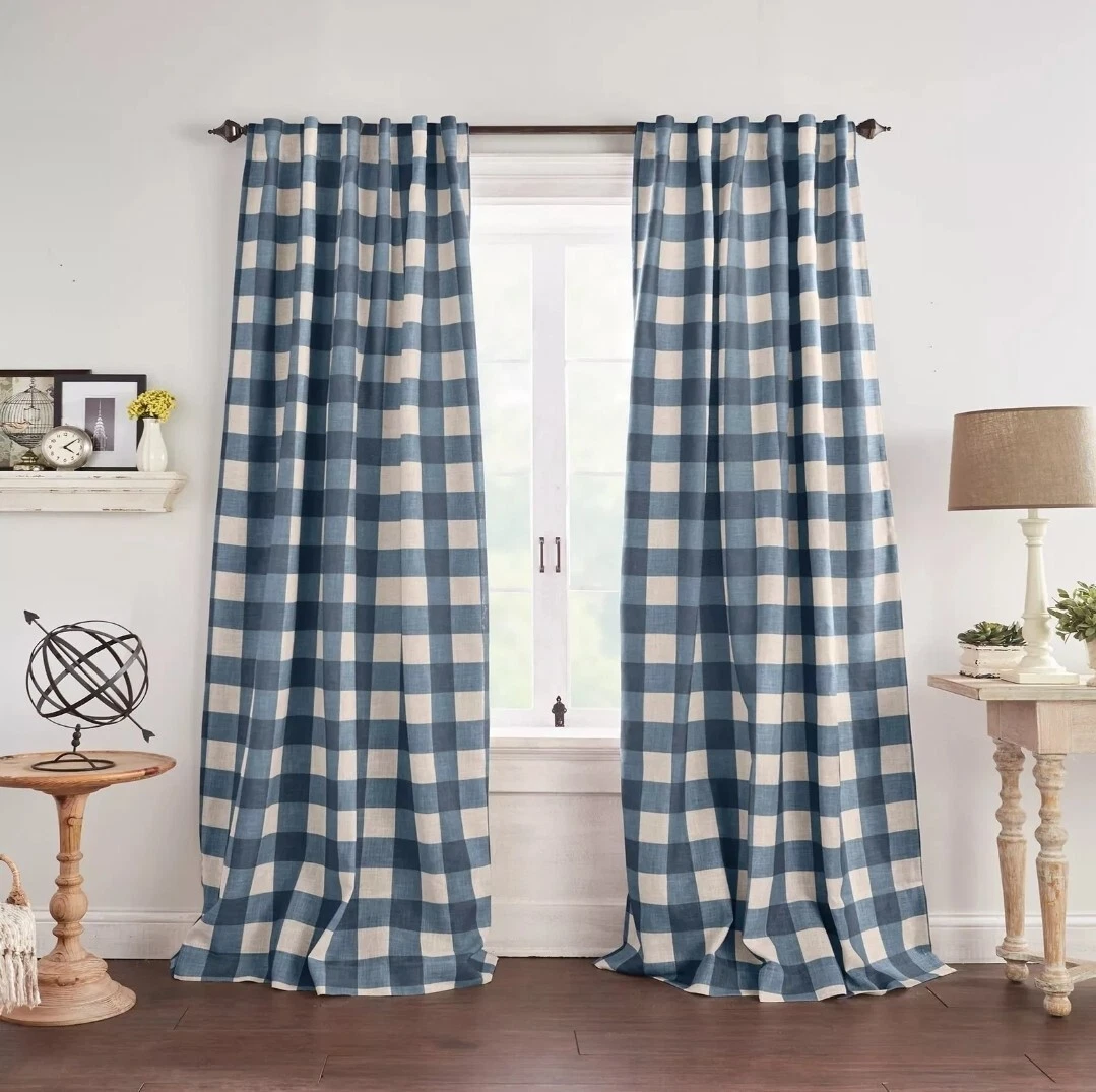 Elrene Home Fashions Farmhouse Living Grainger Buffalo-Check Blackout (WS106)