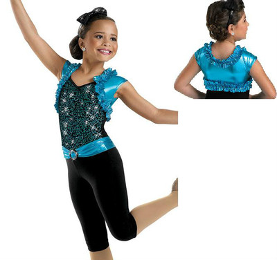 NEW Devil Blue Dress Tap Jazz Dance Competition Costume Pageant Casual Wear  OOC | eBay