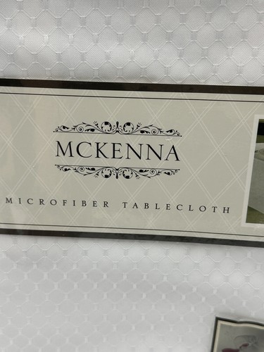 McKenna Tablecloth Square Microfiber 52 In X 52 In Square Spill Proof New - Picture 4 of 6